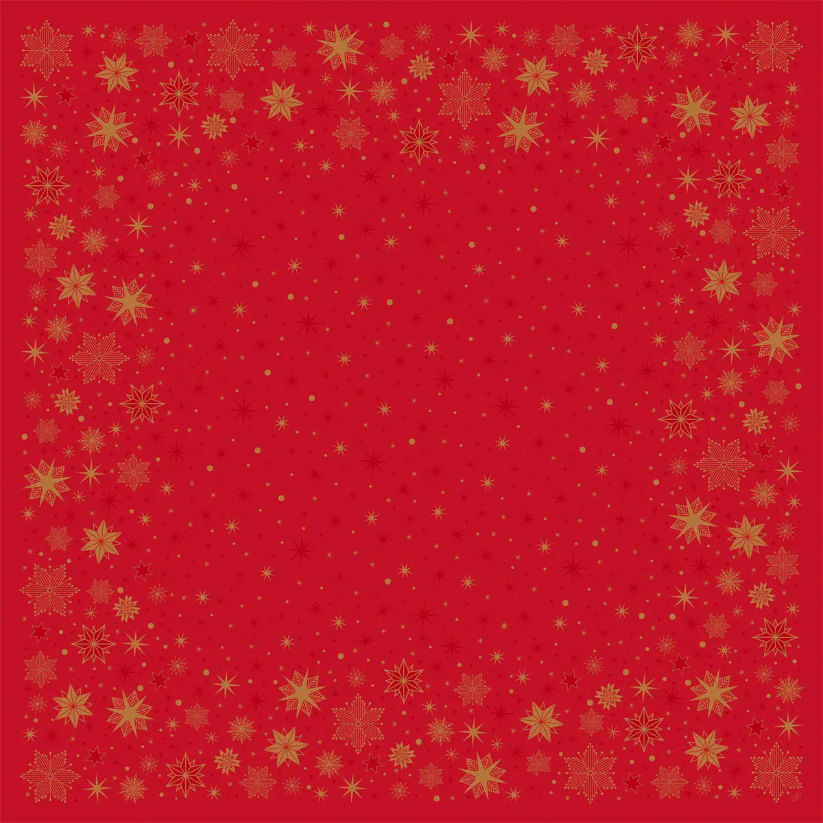 Mitteldecken Dunisilk - Stargazing Red, 84 x 84 cm Mitteldecken Dunisilk - Stargazing Red, 84 x 84 cm