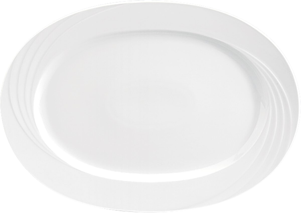 Donna - Platte oval Fahne Relief, 23 x 16 cm Donna - Platte oval Fahne Relief, 23 x 16 cm