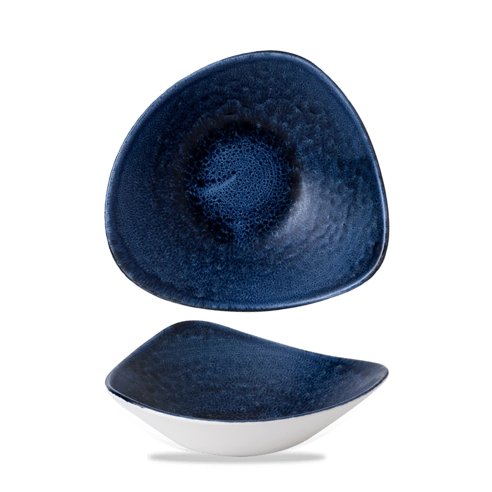 Churchill Stonecast Plume Ultramarine Bowl Dreieck.23,5 cm /60Cl