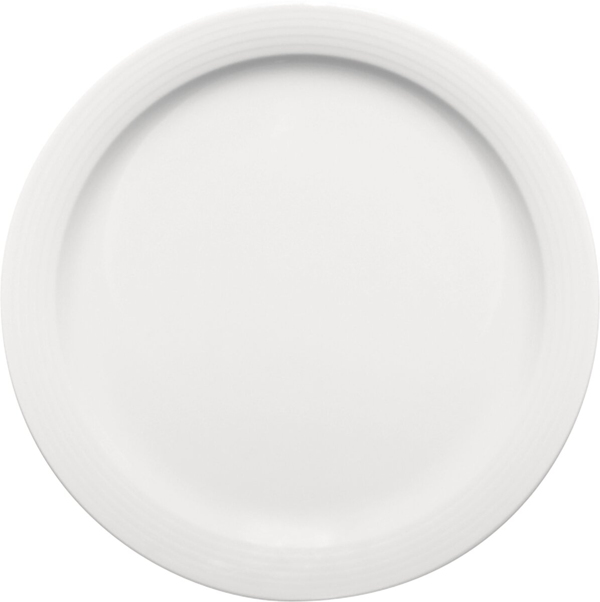 Dialog - Teller flach rund schmale Fahne Relief, 25 cm Dialog - Teller flach rund schmale Fahne Relief, 25 cm