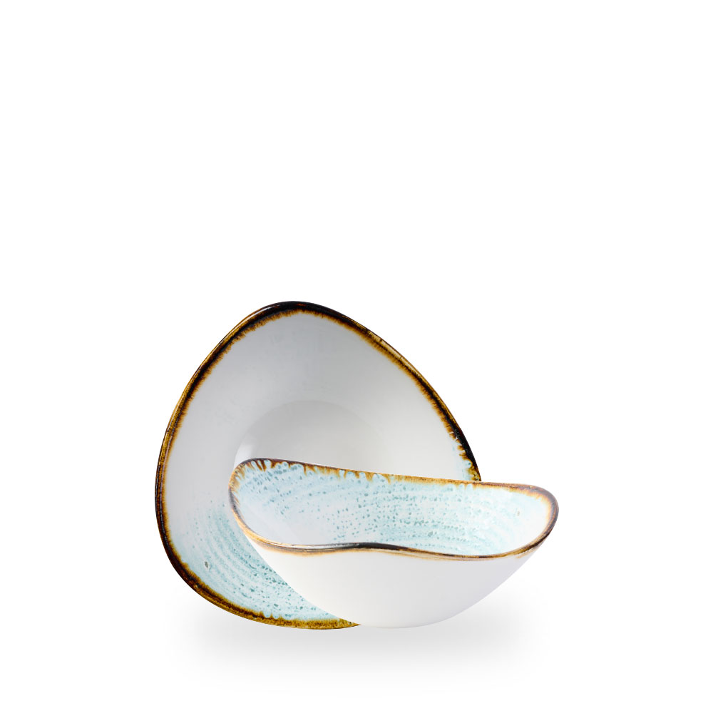 Churchill Studio Prints Homespun Accents Aquamarine Bowl Dreieck 18.5 cm