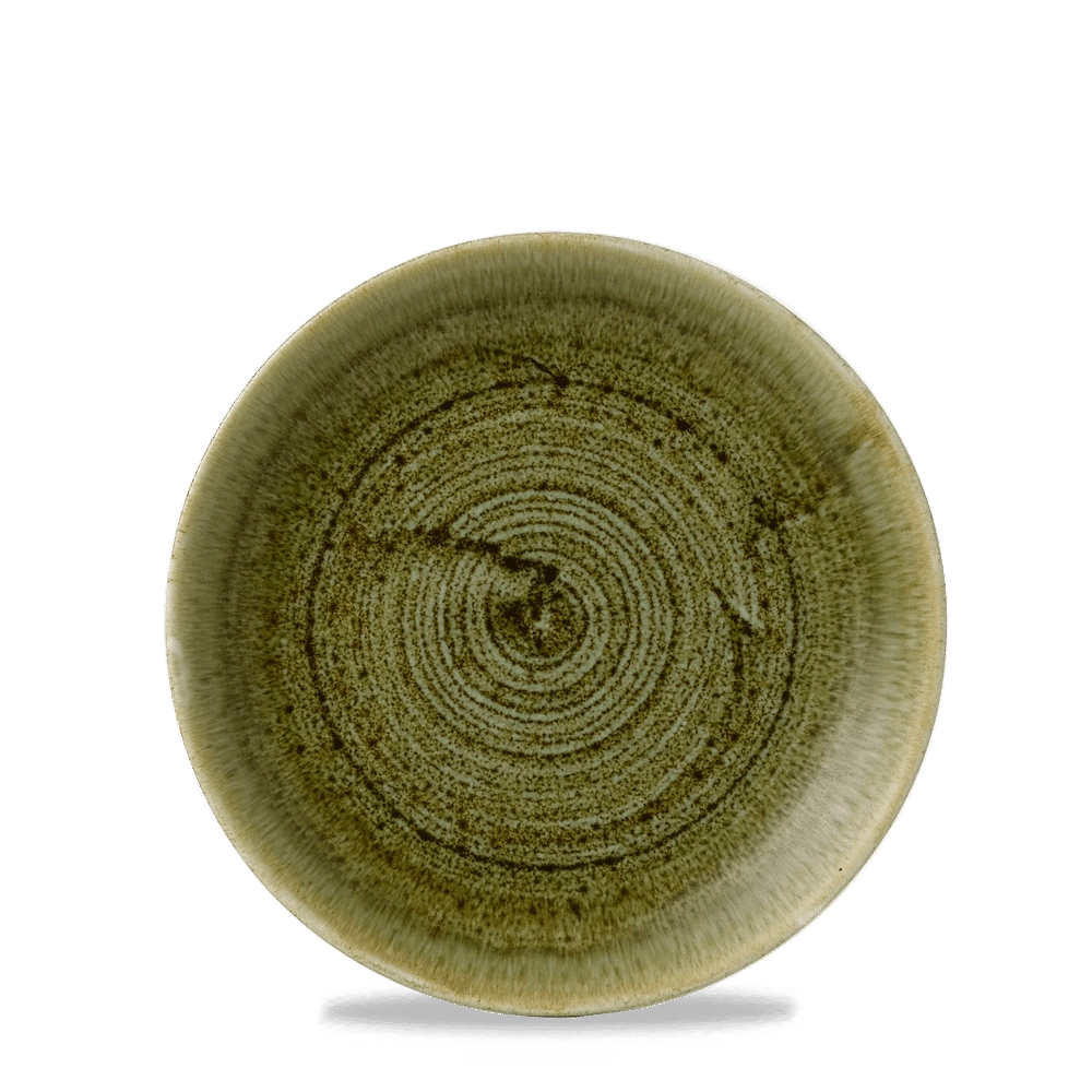 Churchill Stonecast Plume Olive Teller Flach Coup 16,5 cm
