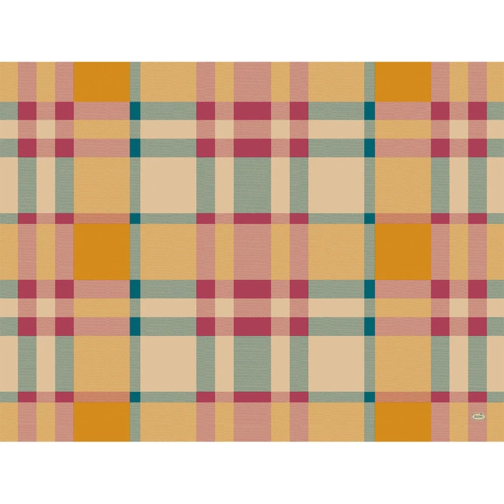 Tischsets Papier - Glowy Tartan, 30 x 40 cm