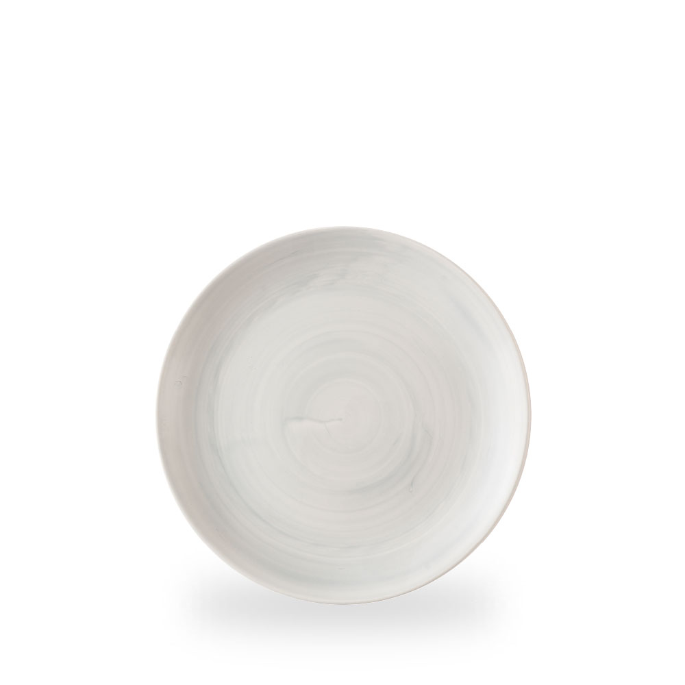 Churchill Stonecast Canvas Grey Teller Flach Coup 21,7 cm