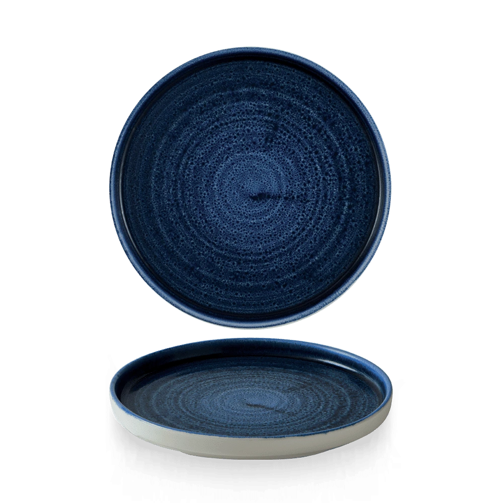 Churchill Stonecast Plume Ultramarine Teller Flach Mit Steilrand 21 cm