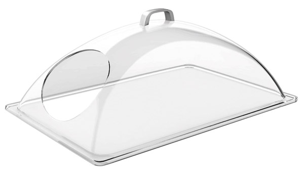 GN 1/1 Kuppelhaube mit seitlichem Ausschnitt, Höhe 20 cm