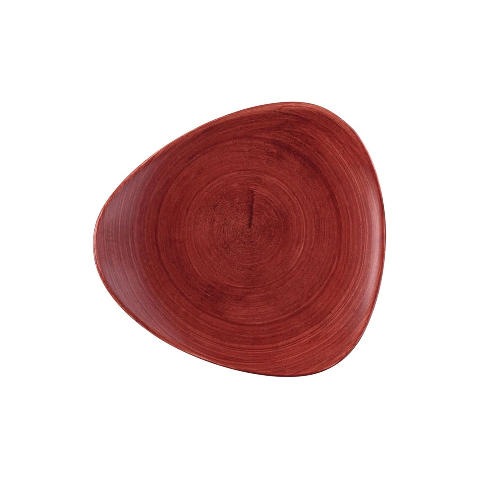 Churchill Stonecast Patina Rust Red Teller Dreieckig 22.9 cm