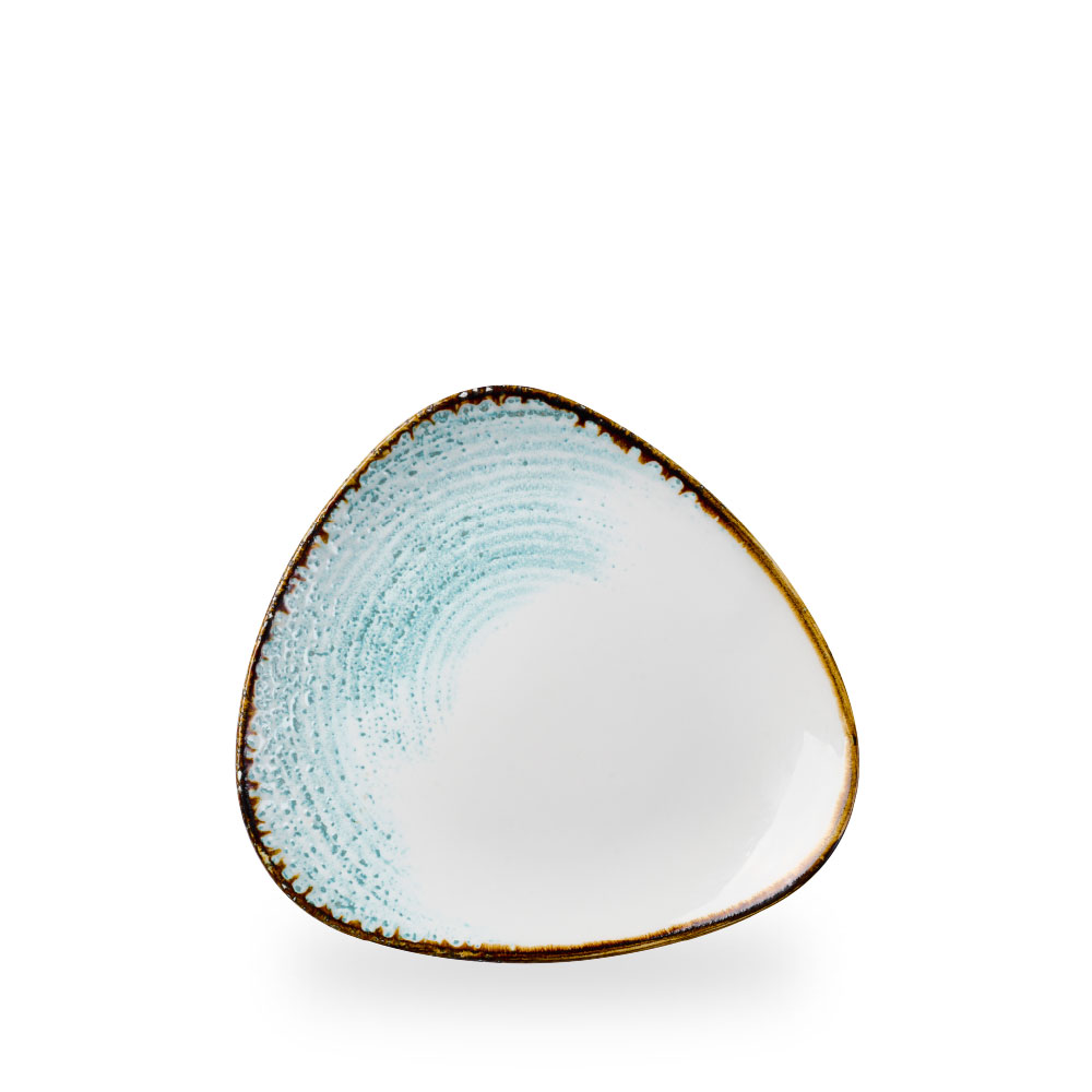 Churchill Studio Prints Homespun Accents Aquamarine Teller Dreieckig 22.9 cm