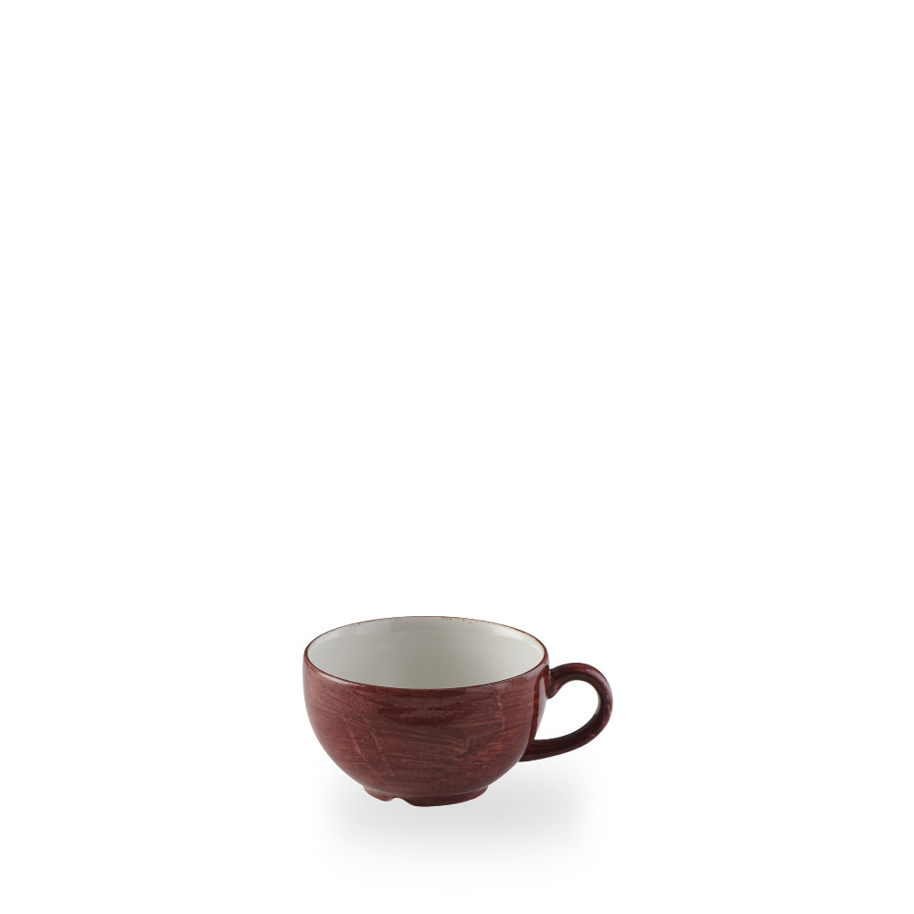 Churchill Stonecast Patina Rust Red Cappuccino Tasse 34Cl