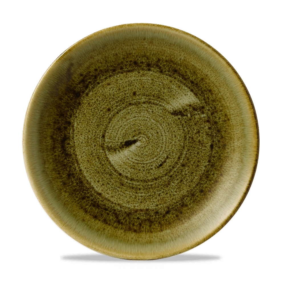 Churchill Stonecast Plume Olive Teller Flach Coup 28,8 cm