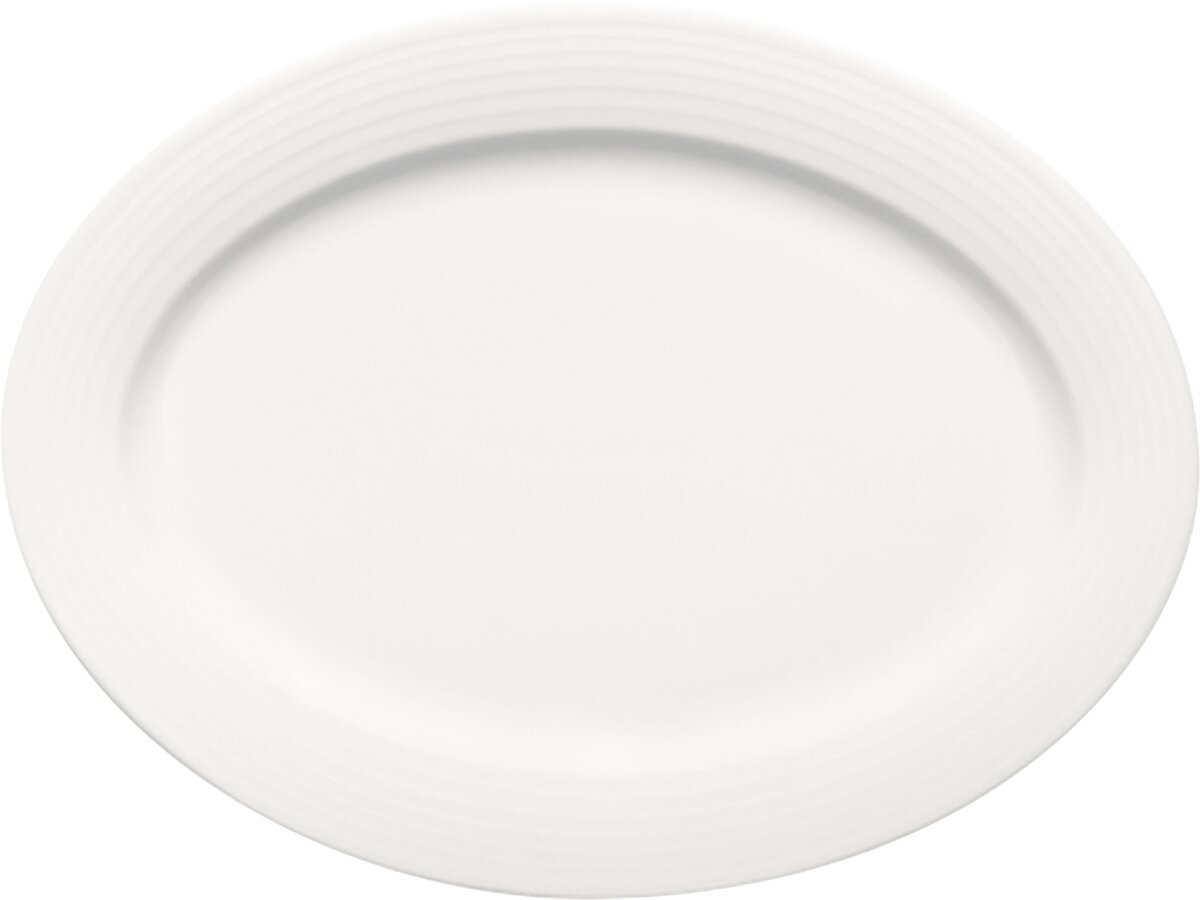 Dialog - Platte oval Fahne Relief, 32 x 24 cm Dialog - Platte oval Fahne Relief, 32 x 24 cm