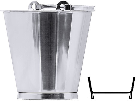 Eimer mit Bodenreifen, 10 ltr.