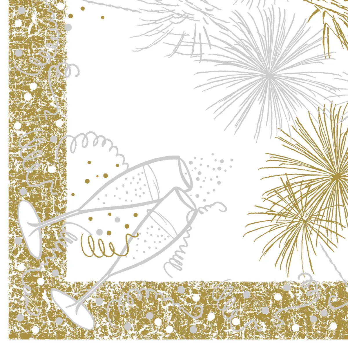 Mank - Linclass Serviette 12 O'Clock, 40 x 40 cm, 1/4 Falz