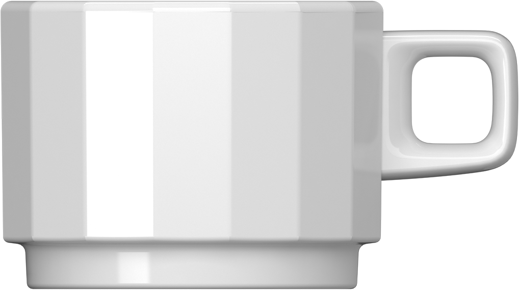 Edge - Obertasse stapelbar 0.09l