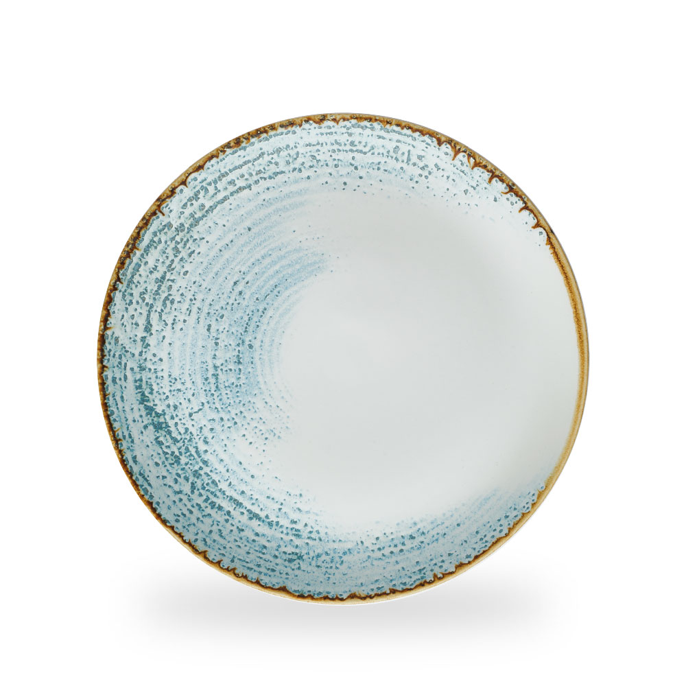 Churchill Studio Prints Homespun Accents Aquamarine Teller Flach Coup 28,8 cm