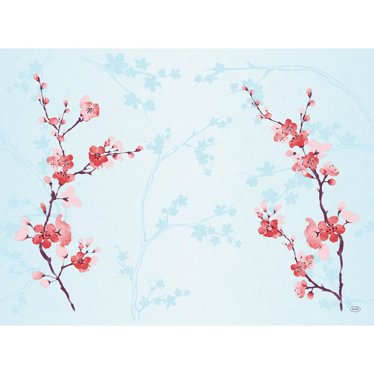 Tischsets BIO Dunicel - Cherry Breeze Blue, 30 x 40 cm