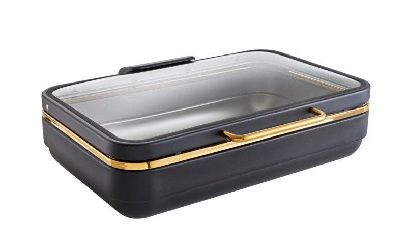 Excellent - Chafing Dish GN 1/1, Induction Plus, schwarz, gold