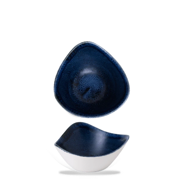 Churchill Stonecast Plume Ultramarine Bowl Dreieck.15,3 cm /26Cl