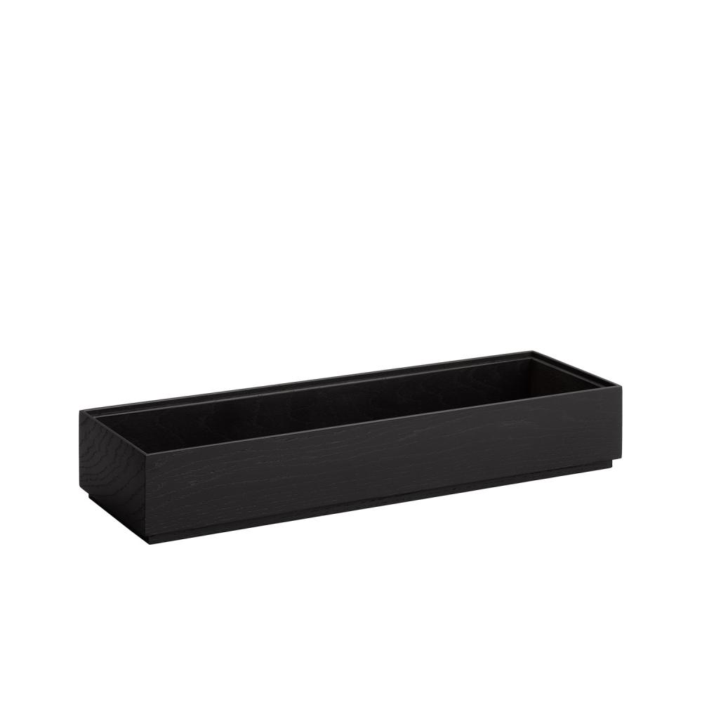 Valo - GN 2/4 Holzbox, Eichenholz, schwarz 