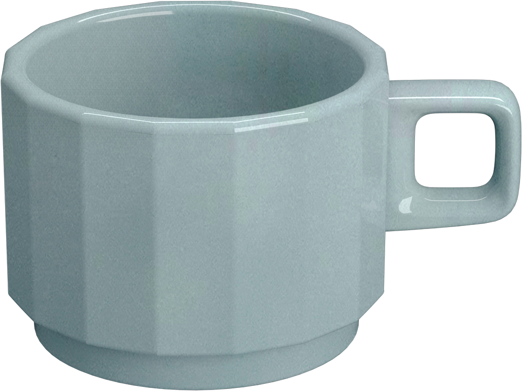 Edge - Obertasse stapelbar SEA 0.09l