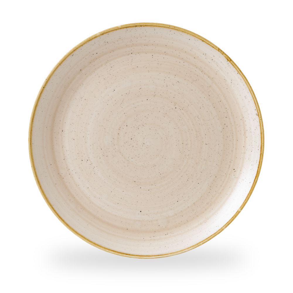 Churchill Stonecast Nutmeg Cream Teller Flach Coup 28,8 cm