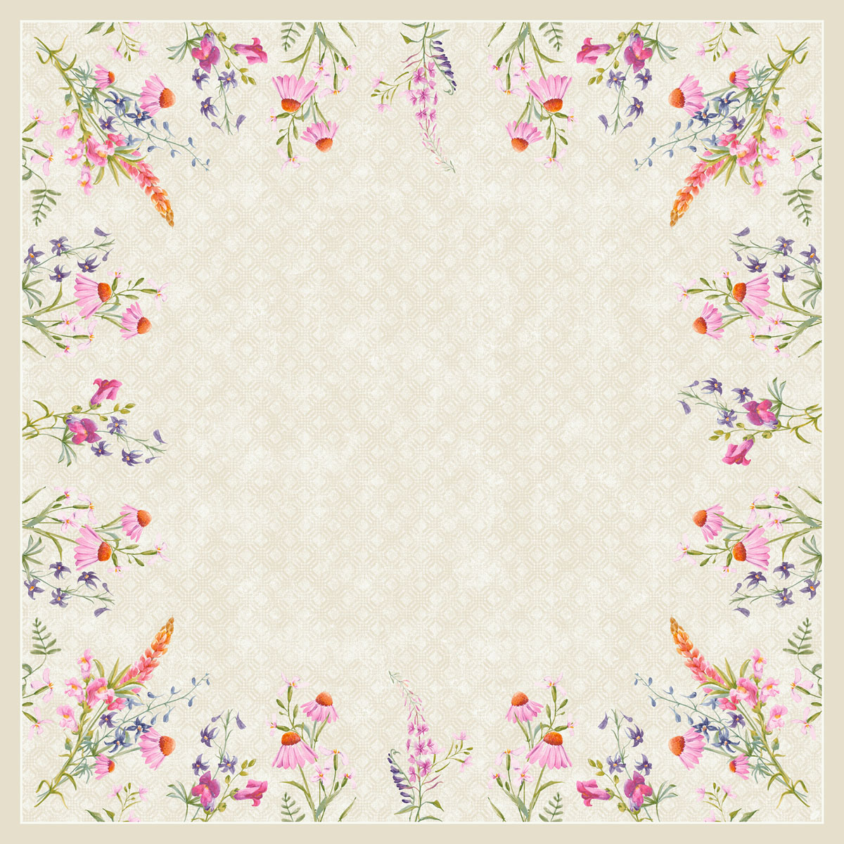 Dunicel Mitteldecke Floret, 84 x 84 cm Dunicel Mitteldecke Floret, 84 x 84 cm