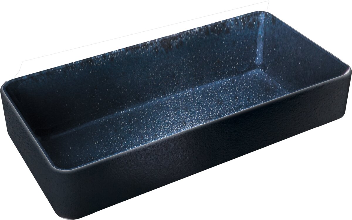 Nara Black - Schale rechteckig, stapelbar,. schwarz, 18 x 9, 0.42 ltr.