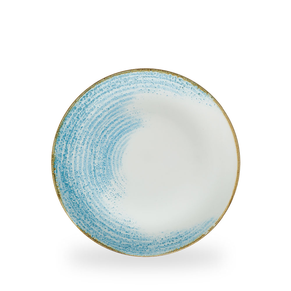 Churchill Studio Prints Homespun Accents Aquamarine Teller Flach Coup 26 cm