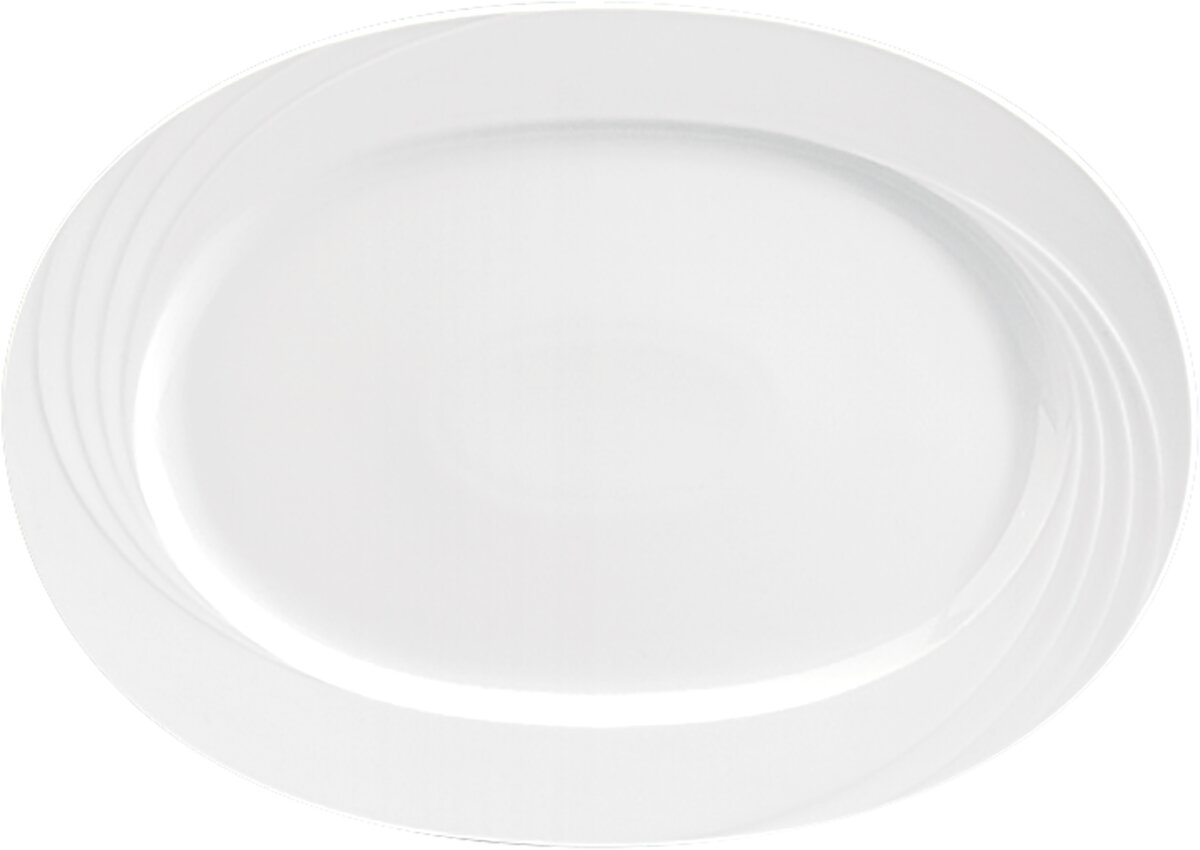 Donna - Platte oval Fahne Relief, 26 x 19 cm Donna - Platte oval Fahne Relief, 26 x 19 cm