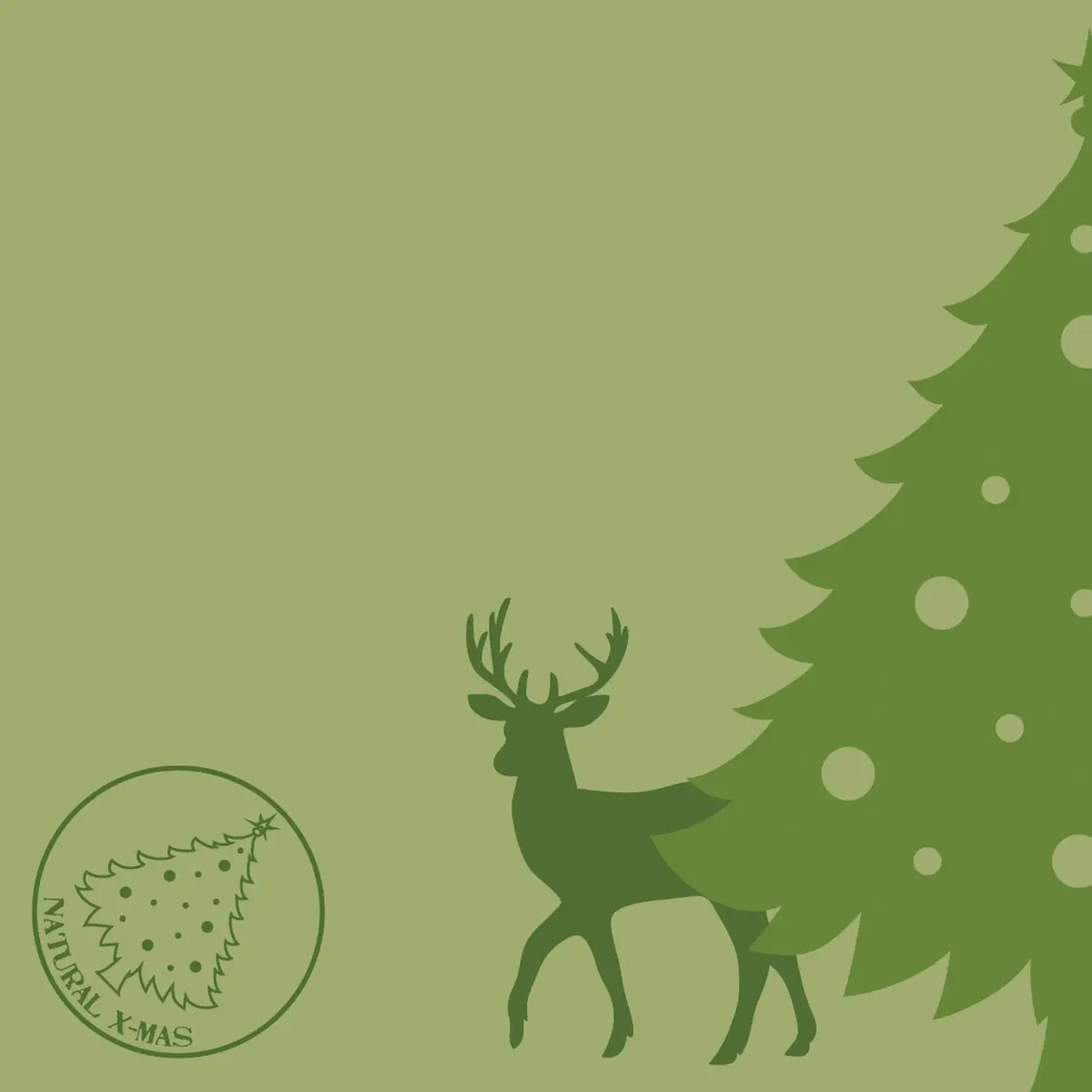 Mank - Linclass Serviette Natural x-mas, 40 x 40 cm, 1/4 Falz