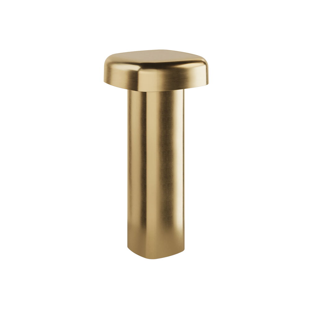 Quadro - LED Tischleuchte kabellos, Brass Metall