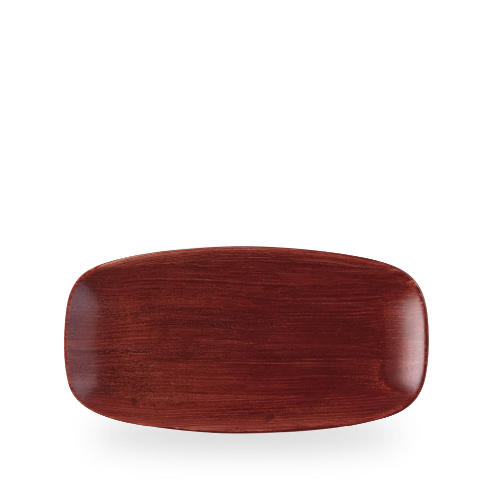 Churchill Stonecast Patina Rust Red Chefs Oblong Platte 29.8 x 15.3 cm