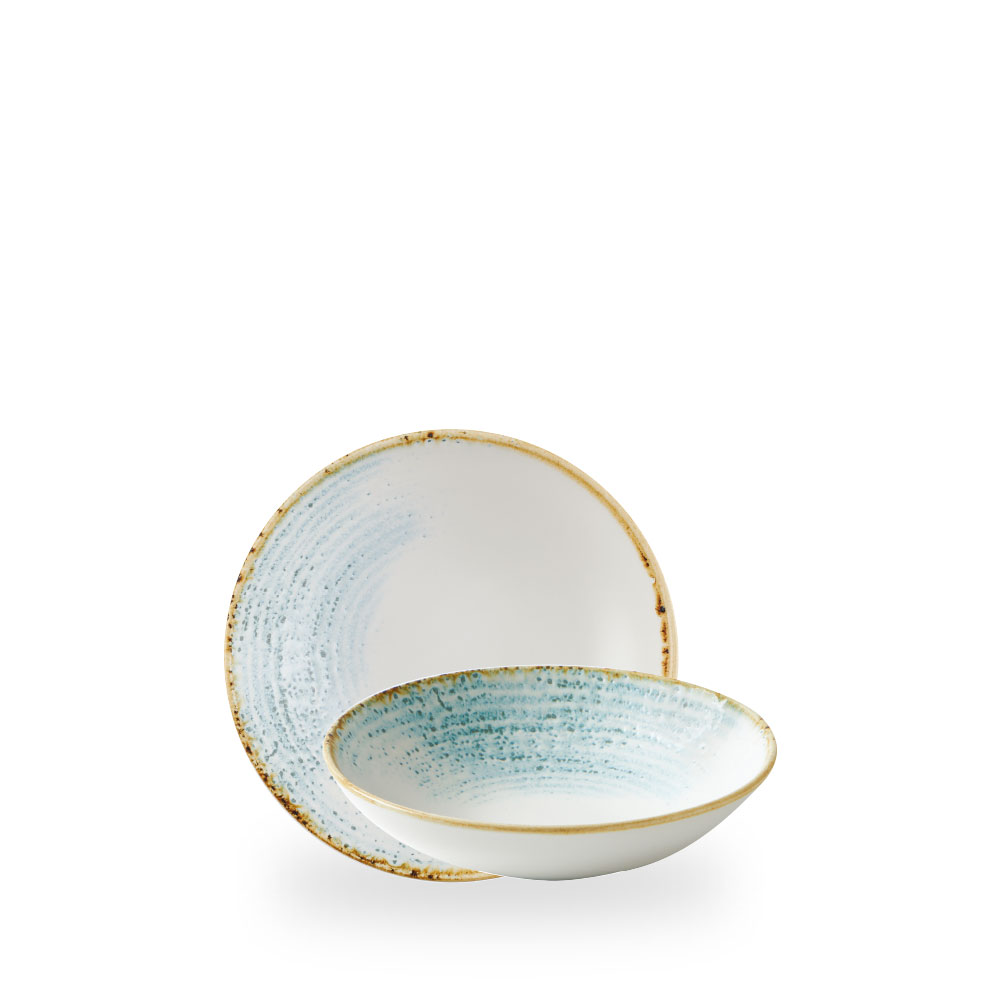 Churchill Studio Prints Homespun Accents Aquamarine Teller Tief Coup 18,2 cm