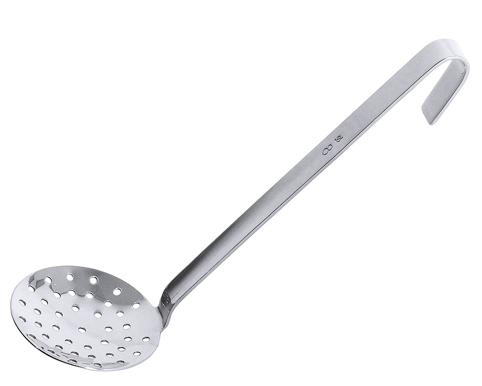 Schaumlöffel flach, 10 cm