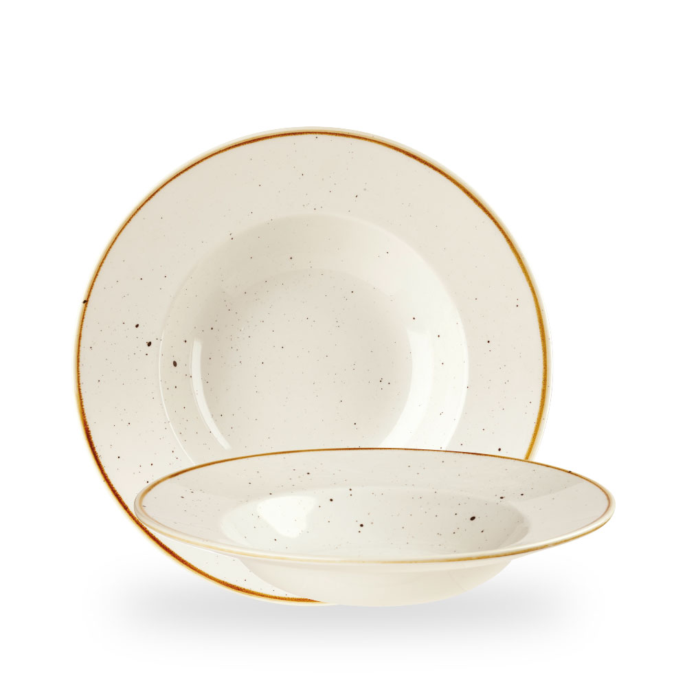 Churchill Stonecast Barley White Teller Tief 28 cm, 46,8Cl
