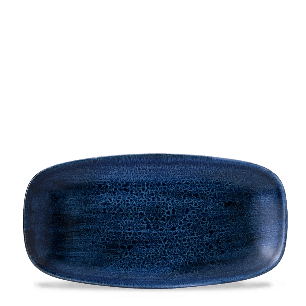 Churchill Stonecast Plume Ultramarine Chefs Oblong Platte 29.8X15.3 cm
