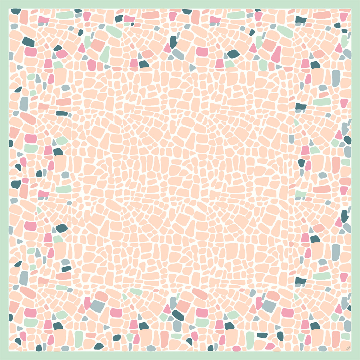 Dunicel- Mitteldecke Ocean Pebbles, 84 x 84 cm Dunicel- Mitteldecke Ocean Pebbles, 84 x 84 cm