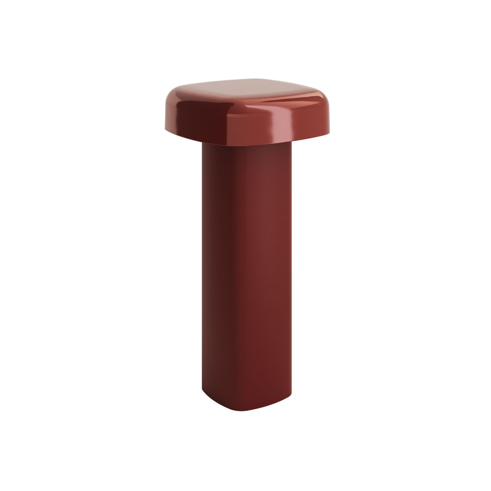 Quadro - LED Tischleuchte kabellos, Rot Metall