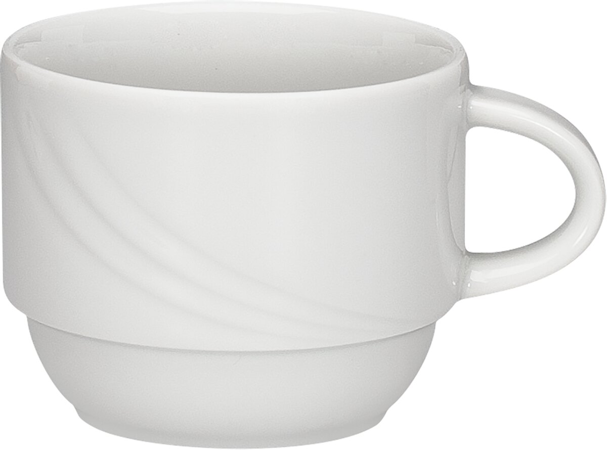 Donna - Obertasse stapelbar Relief, 0.18 ltr. Donna - Obertasse stapelbar Relief, 0.18 ltr.