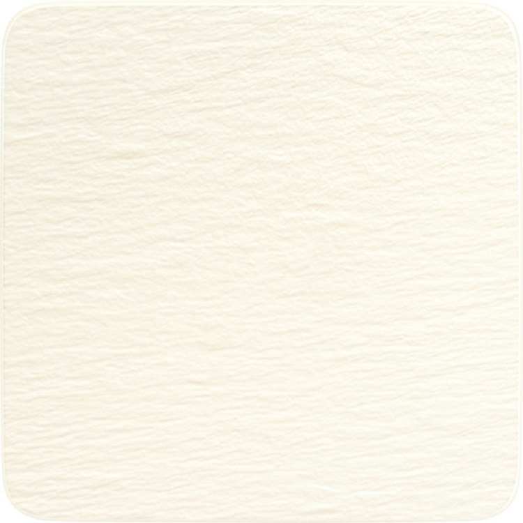 The Rock White Glacier - Teller flach quadratisch, 32.5 x 32.5 cm