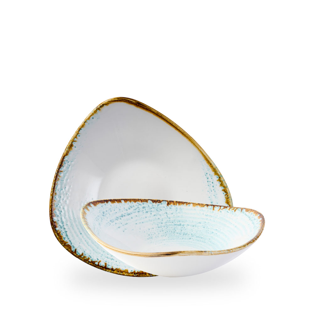 Churchill Studio Prints Homespun Accents Aquamarine Bowl Dreieck 25.3 cm