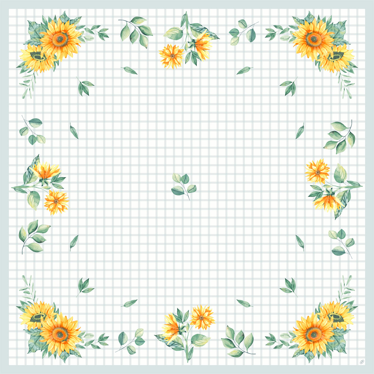Dunicel- Mitteldecke Sunflower Day, 84 x 84 cm Dunicel- Mitteldecke Sunflower Day, 84 x 84 cm