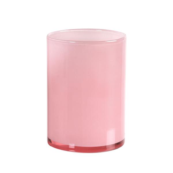 Duni, Silky Kerzenglas pink, 11,5 x 8,5 cm