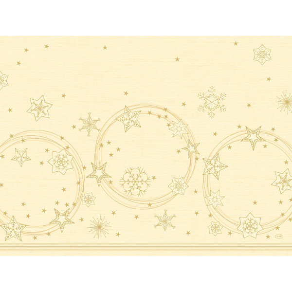 Duni, Tischsets Papier - Star Shine cream, 30 x 40 cm