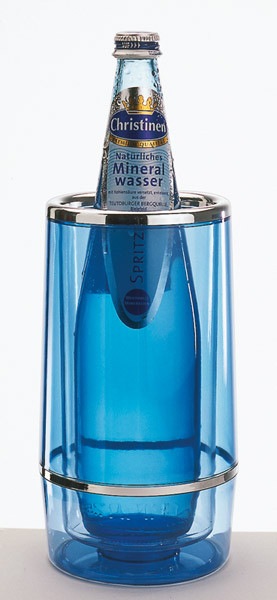 APS - Flaschenkühler, Ø 12 / 10 cm, blau