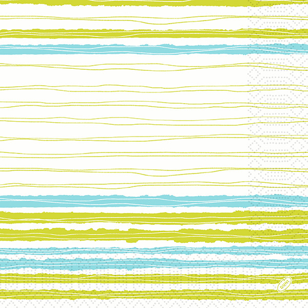 Duni, Zelltuchservietten - Elise Stripes, 40 x 40 cm, 3-lagig, 1/4 Falz
