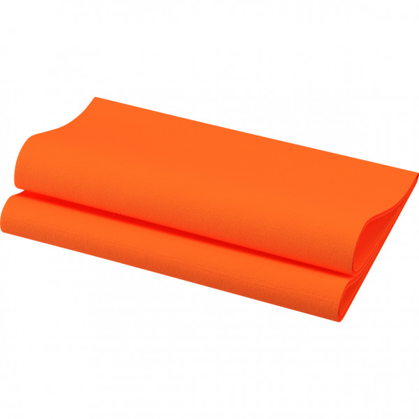 Duni, Bio-Dunisoft-Servietten, 40 x 40 cm, 1/4 Falz, sun orange