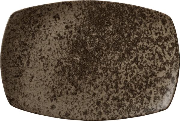 Bauscher, Sandstone Dark Brown - Platte rechteckig coup, 36 x 23 cm