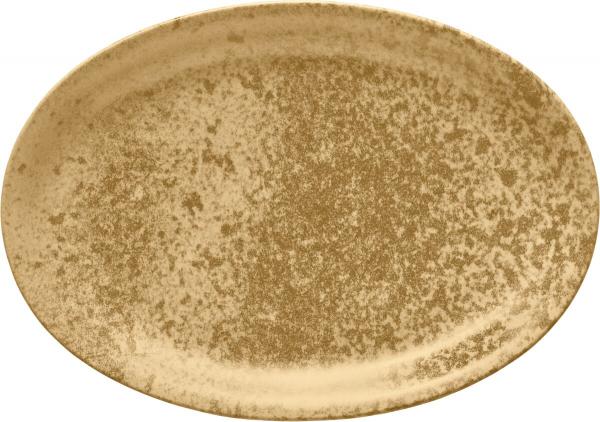 Bauscher, Sandstone Dark Yellow - Platte oval, 32 x 23 cm