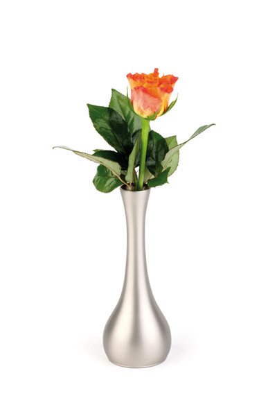 APS - Vase, Edelstahl-Look, 4 x 16,5 cm